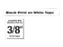 TZE221 - BROTHER RUBAN 9 MM NOIR/BLANC - De face